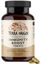 TERRA ORIGIN Immunity Support Supplemento | Vitamina C, D3, Zinc, Selenium, Turmeric, Echinacea, Ginger & Andrographis con BioPerine | Daily Immune Booster & Antioxidant Blend | 30 compresse