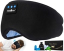 MUSICOZY Cuffie di sonno Bluetooth 5.4 Fascia addormentata Maschera di occhio per le donne della mamma Gli auricolari della musica senza fili degli uomini Gli auricolari per gli auricolari dei lati Gli altoparlanti HD incorporati Cool Gadgets Regali unici