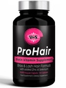 VWS Biotin 10.000 mcg Integratore alimentare w/Zinc & Selenium per promuovere la crescita dei capelli più spessi, unghie più forti e pelle sana per le donne e gli uomini, 120 capsule vegane